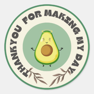"Lass's Avo-Celebrate! Birthday Bash Sticker" Runder Aufkleber