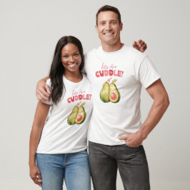 Lass's Avo-Cuddle Funny Avocado Valentinstag T-Shirt