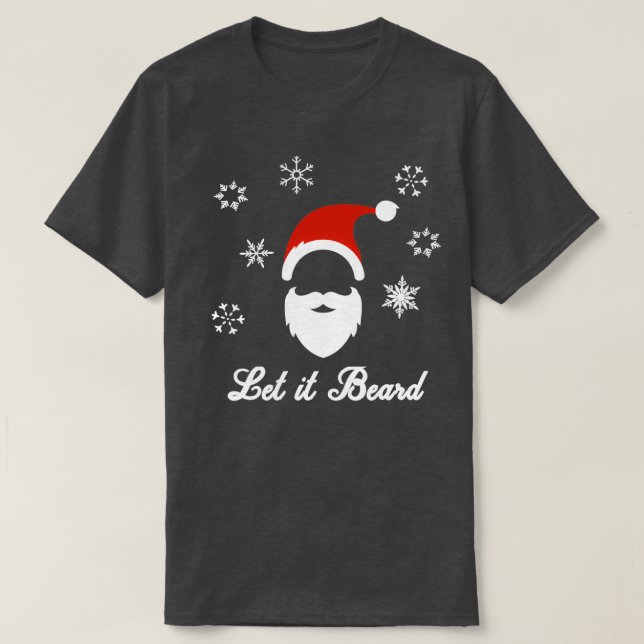 Lass's Beard Christmas T-Shirt (Design vorne)