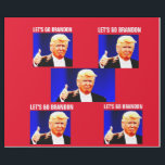 LASS'S BRANDON CHRISTMAS TRUMP Wrapping Paper Geschenkpapier<br><div class="desc">LASS UNS BRANDON CHRISTMAS TRUMP WRAPPING PAPIER GEHEN</div>