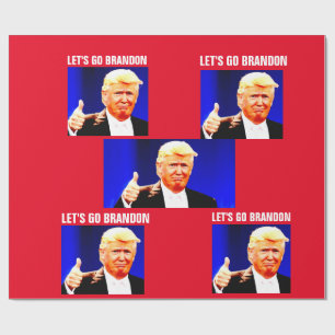LASS'S BRANDON CHRISTMAS TRUMP Wrapping Paper Geschenkpapier