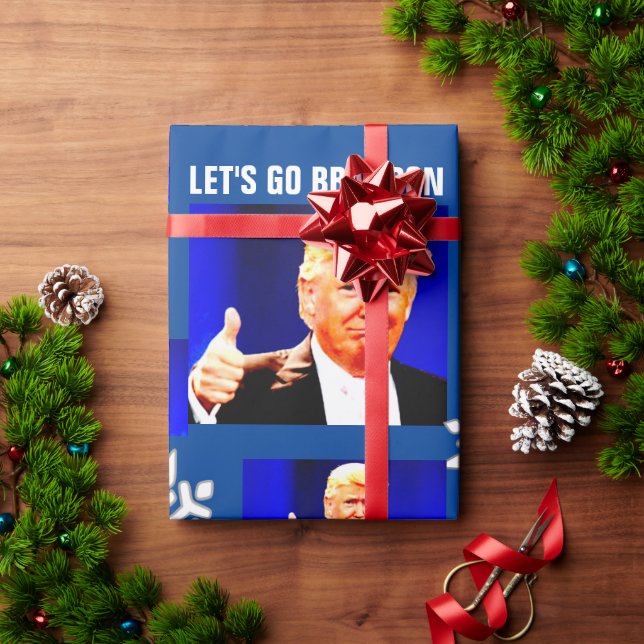 LASS'S BRANDON CHRISTMAS TRUMP Wrapping Paper Geschenkpapier (Feiertagsgeschenk)