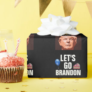 LASS'S BRANDON TRUMP BIRTHDAY WRAPPING PAPIER GEHE GESCHENKPAPIER