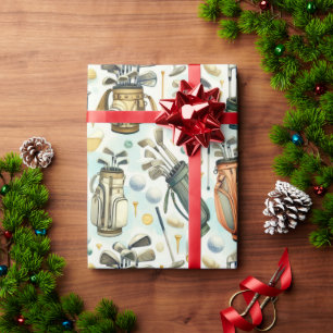 Lass's Celebrate mit einem Golf-Party Geschenkpapier