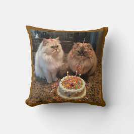 Lass's Celebrate! Niedliche Geburtstag Katzenwirbe Kissen