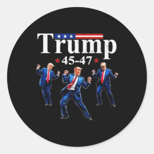 Lass's Dance like Niemand wird Trump am 2. Januar Runder Aufkleber