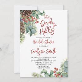 Lass's Deck the Halls Bridal Dusche Einladung