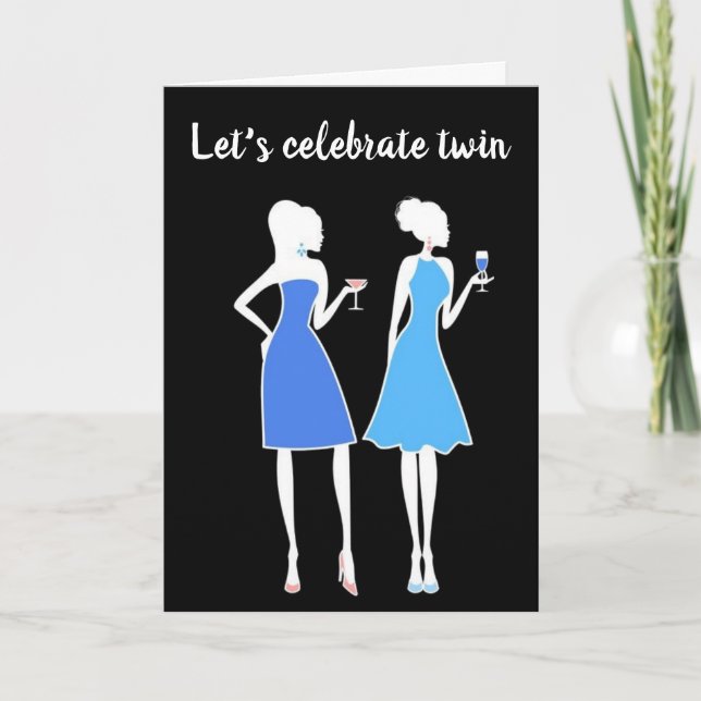 LASS'S FEIERN UNSERE **50. GEBURTSTAG" TWIN'S CARD KARTE (Vorderseite)