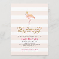 LASS'S FLAMINGLE BABY SHOWER FLAMINGO EINLADUNG