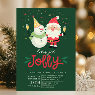 Lass's Get Jolly" Feier Einladung