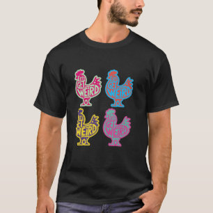 Lass's Get komisches Chicken Rooster Pop Art T Shi T-Shirt