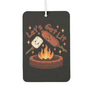 Lass's Get Lit Firepit - Niedlicher Marshmallow & Autolufterfrischer