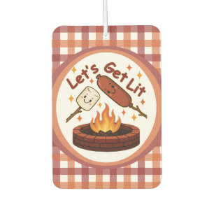 Lass's Get Lit Firepit - Niedlicher Marshmallow & Autolufterfrischer