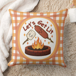 Lass's Get Lit Firepit - Niedlicher Marshmallow & Kissen