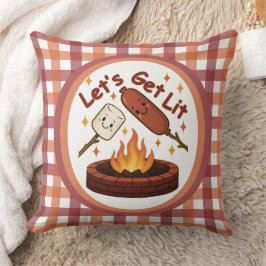 Lass's Get Lit Firepit - Niedlicher Marshmallow & Kissen