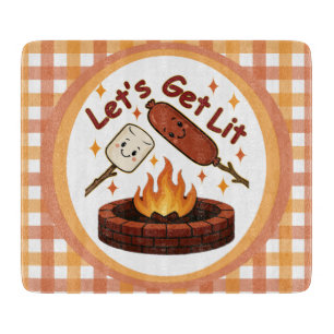 Lass's Get Lit Firepit - Niedlicher Marshmallow &  Schneidebrett