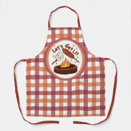 Lass's Get Lit Firepit - Niedlicher Marshmallow & Schürze