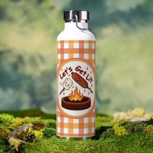 Lass's Get Lit Firepit - Niedlicher Marshmallow &  Trinkflasche