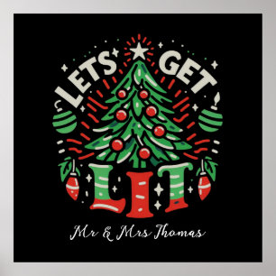 Lass's Get Lit Funny and Festive Party Ideas Poster