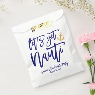 Lass's Get Nauti Nautischer Junggeselinnen-Absch Geschenktütchen
