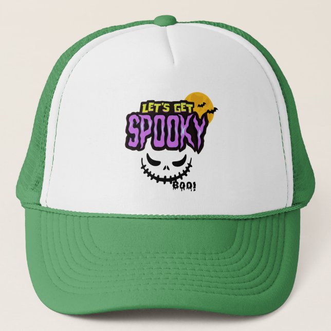 Lass's Get Spooky Halloween Truckerkappe (Vorderseite)