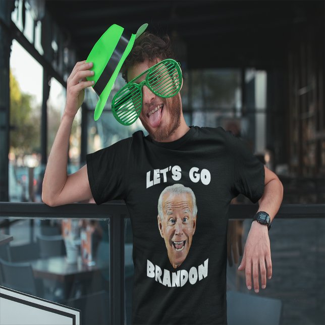 LASS'S GO BRANDON BIDEN FUNNY FACE Anti Biden T-Shirt (Von Creator hochgeladen)