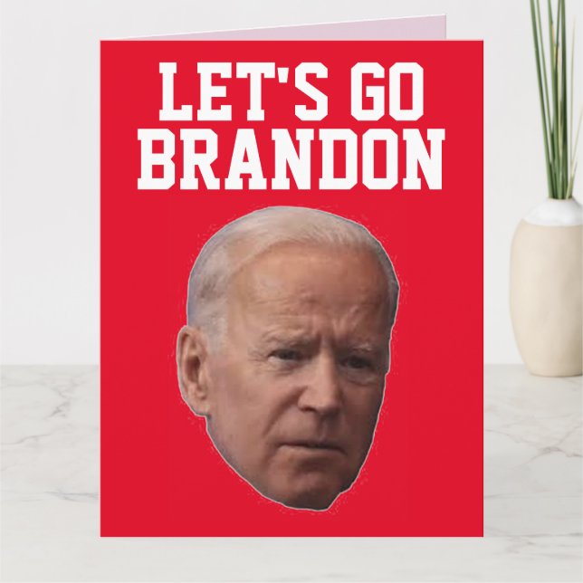 LASS'S GO BRANDON BIDEN VALENTINE'S DAY CARDS KARTE (Vorderseite)