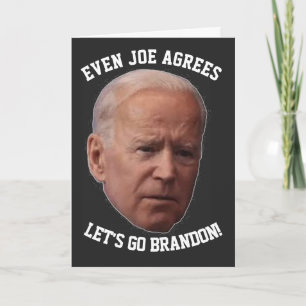 LASS'S GO BRANDON BIDEN VEREINBART BIRTHDAY Card Karte