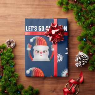 LASS'S GO BRANDON CHRISTMAS Wrapping Paper Geschenkpapier
