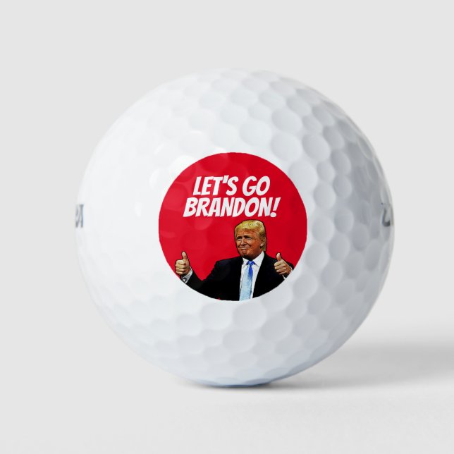 LASS'S GO BRANDON DONALD TRUMP GOLF BALLS GEHEN GOLFBALL (Vorderseite)