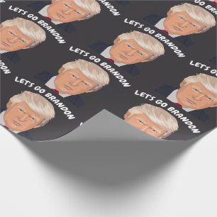 LASS'S GO BRANDON DONALD TRUMP JEDEN ANLASS GESCHENKPAPIER