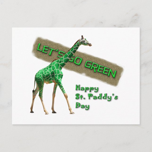 LASS'S GO GREEN POSTKARTE (Vorderseite)