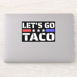 Lass's Go Taco Funny Tacos Aufkleber