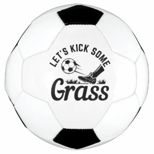 Lass's Kick Einige Gras Fußball
