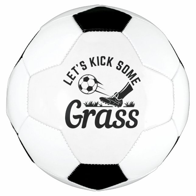 Lass's Kick Einige Gras Fußball (Vorderseite)