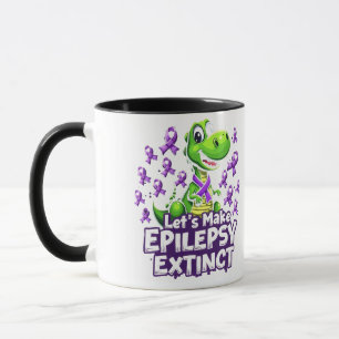 Lass's Make Epilepsy Extinct Awareness Dinosaurier Tasse