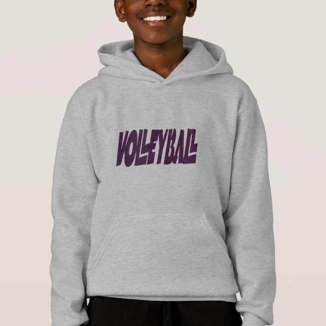 Lass's Play Volleyball Kid's Hoody (Vorderseite)