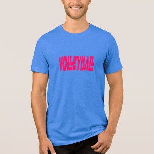 Lass's Play Volleyball Men's T-Shirt Tri-Blend Shirt