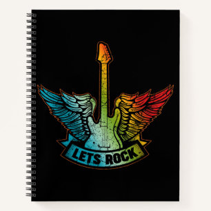 Lass's Rock Legend Rock and Roll Music Gitarre Notizbuch