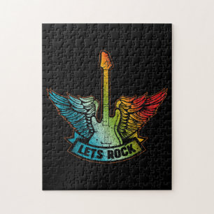 Lass's Rock Legend Rock and Roll Music Gitarre Puzzle