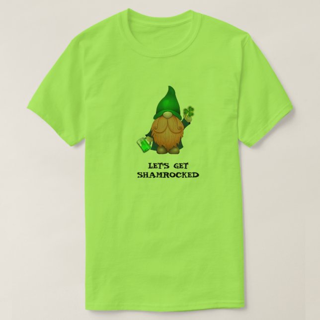 LASS's SHAMROCKED - St. Patrick's Day T-Shirt (Design vorne)