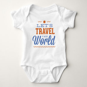 Lass's Travel The World Baby Strampler