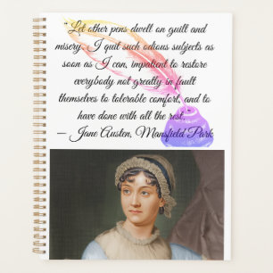 „Lasst andere Federn verweilen bei" Jane Austen Zi Planer
