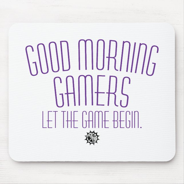 Lasst das Spiel beginnen Gamer-Zitat Mousepad (Vorne)