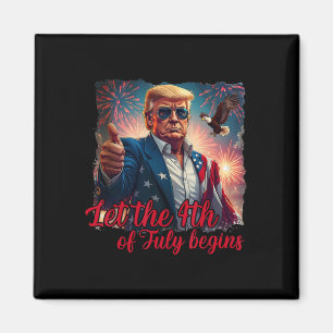 Lasst den 4. Juli beginnen, lustiger Trump, amerik Magnet