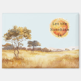 Lasst den Sonnenschein herein Sun Safari Magnet