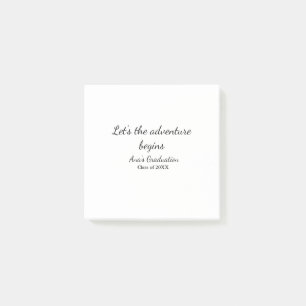 lasst die Abenteuer beginnen Abschlussklasse 20XX Post-it Klebezettel