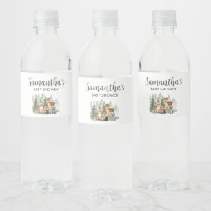 Lasst die Abenteuer beginnen Baby Shower Wasserflaschenetikett