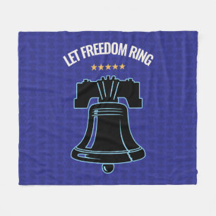 Lasst die Freiheit erschallen Liberty Bell Patriot Fleecedecke