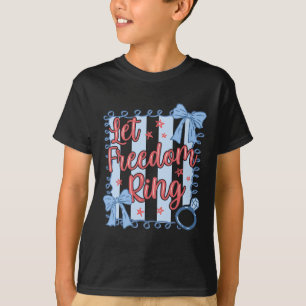 Lasst die Freiheit läuten 4. Juli Retro-amerikanis T-Shirt